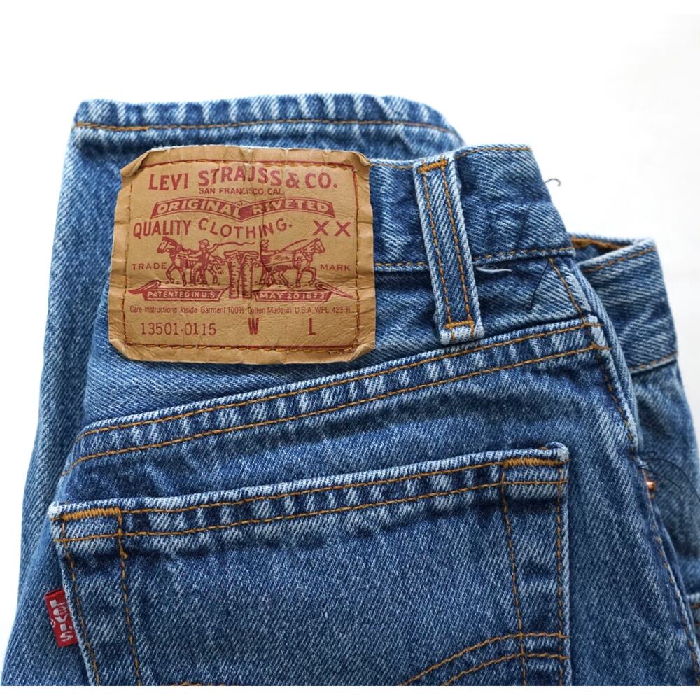Vintage 90s Levi's 501 Stonewash Jeans Denim Women's 24 - Picture 4 of 5
